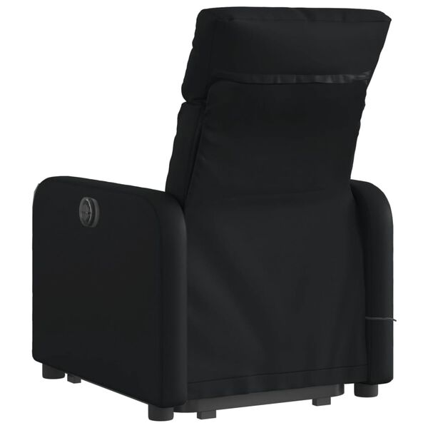 vidaXL Fauteuil inclinable de massage Noir Similicuir