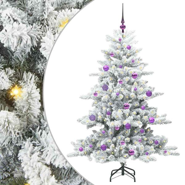 vidaXL Sapin de No&euml;l Artificiel &agrave; Branches Articul&eacute;es Blanc 150 cm