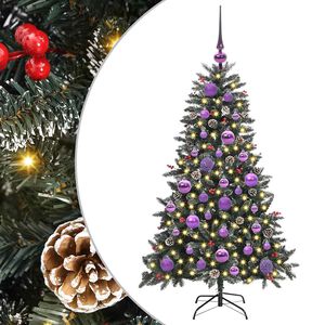 vidaXL Sapin de No&euml;l artificiel Vert 120 cm PVC, plastique et acier