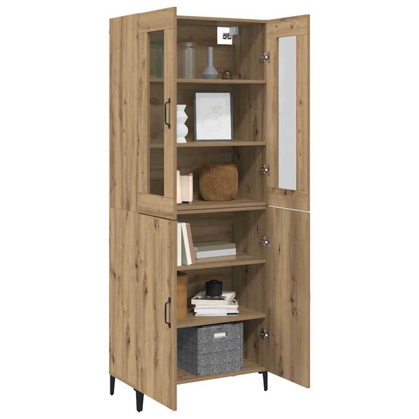 vidaXL Haut Armoire 2 pcs Ch&ecirc;ne artisanal Bois d'ing&eacute;nierie