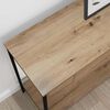 vidaXL Table console avec &eacute;tag&egrave;re Ch&ecirc;ne artisanal 100 x 34,5 x 75 cm