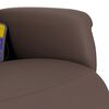 vidaXL Fauteuil inclinable de massage repose-pieds marron similicuir
