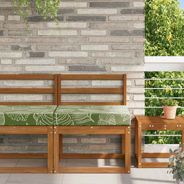 vidaXL Coussin de canap&eacute; d'ext&eacute;rieur Mod&egrave;le feuille 60 x 60 x 8 cm