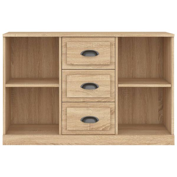 vidaXL Buffet ch&ecirc;ne sonoma 104,5x35,5x67,5 cm bois d'ing&eacute;nierie