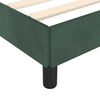 vidaXL Cadre de lit sans matelas vert fonc&eacute; 90x200 cm velours