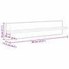vidaXL &Eacute;tag&egrave;res Murales 4 pcs Bois Ancien 80 x 11,5 x 18 cm
