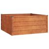 vidaXL Lit sur&eacute;lev&eacute; de jardin rouill&eacute; 100x100x45 cm acier corten