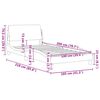 vidaXL Cadre de lit Dover blanc 100x200 cm similicuir