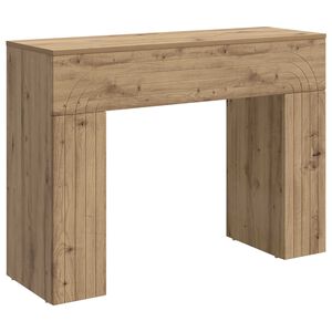 vidaXL Table basse Ch&ecirc;ne artisanal 102 x 35 x 75 cm Bois d'ing&eacute;nierie
