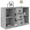 vidaXL Buffet gris b&eacute;ton 104,5x35,5x67,5 cm bois d'ing&eacute;nierie