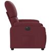 vidaXL Fauteuil inclinable &eacute;lectrique Rouge bordeaux Tissu