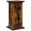 vidaXL Pi&eacute;destal avec rangement ch&ecirc;ne fum&eacute; 31x30x60 cm bois ing&eacute;nierie