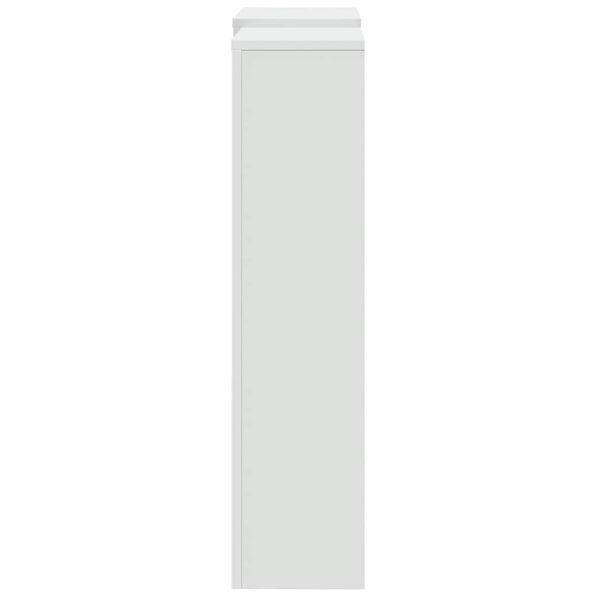 vidaXL Cache-radiateur blanc 205x21,5x83,5 cm bois d'ing&eacute;nierie
