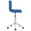 vidaXL Chaises pivotantes &agrave; manger lot de 4 bleu tissu