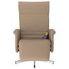 vidaXL Fauteuil inclinable de massage repose-pieds cappuccino