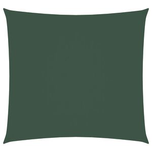 vidaXL Voile de parasol tissu oxford carr&eacute; 2x2 m vert fonc&eacute;