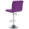 vidaXL Tabourets de bar lot de 2 violet similicuir
