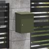 vidaXL Bo&icirc;te de d&eacute;p&ocirc;t de colis Vert olive 47,5 x 38 x 59 cm Acier