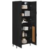 vidaXL Haut Armoire Ch&ecirc;ne noir 69,5 x 34 x 180 cm Bois d'ing&eacute;nierie