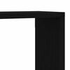 vidaXL Étagères murales avec étagère 2 pcs Chêne noir 60 x 15 x 23 cm