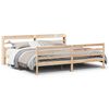 vidaXL Cadre de lit avec t&ecirc;te de lit sans matelas 200x200 cm