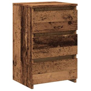vidaXL Table de chevet vieux bois 40x35x62,5 cm bois d'ing&eacute;nierie