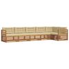 vidaXL Ensemble de canap&eacute;s d'ext&eacute;rieur 6 pc Naturel et Beige