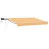 vidaXL Cadre de store manuel avec LEDs Sable 2,5 x 2 m