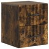 vidaXL Cabinet de chevet mural Ch&ecirc;ne fum&eacute; 34,5 x 33 x 40 cm