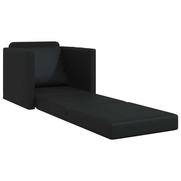 vidaXL Canap&eacute;-Lit 60cm Noir Simili cuir