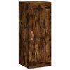 vidaXL Buffet haut Ch&ecirc;ne fum&eacute; 34,5x34x180 cm Bois d'ing&eacute;nierie