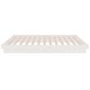 vidaXL Cadre de lit sans matelas blanc bois massif 120x200 cm