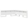 vidaXL T&ecirc;te de lit de rangement Blanc Bois d'ing&eacute;nierie