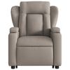 vidaXL Fauteuil inclinable électrique taupe tissu