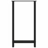 vidaXL Pieds de table de bar Noir 2 pi&egrave;ces 60 x (110-111) cm Acier
