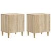 vidaXL Cabinet de chevet 2 pcs Ch&ecirc;ne Sonoma 43 x 34,5 x 50 cm