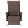vidaXL Fauteuil inclinable de massage repose-pieds marron similicuir