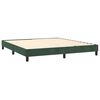 vidaXL Sommier &agrave; lattes de lit avec matelas LED Vert fonc&eacute; 160x200 cm