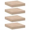 vidaXL &Eacute;tag&egrave;res flottantes 4 pcs 23x23,5x4 cm bois d'ing&eacute;nierie