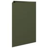 vidaXL Jardini&egrave;res 2 pcs vert olive triangulaire 50x43x75 cm acier