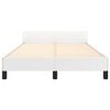 vidaXL Cadre de lit sans matelas blanc 120x190 cm similicuir