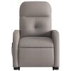 vidaXL Fauteuil inclinable de massage Taupe Tissu
