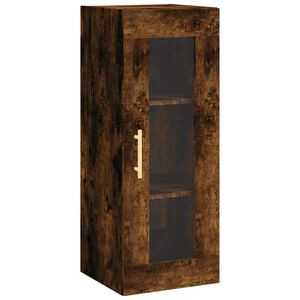 vidaXL Armoire murale ch&ecirc;ne fum&eacute; 34,5x34x90 cm