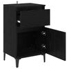 vidaXL Cabinet de chevet Ch&ecirc;ne noir 40 x 35 x 70 cm Bois d'ing&eacute;nierie
