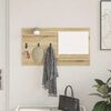 vidaXL Porte-manteau mural avec &eacute;tag&egrave;re Ch&ecirc;ne Sonoma 90 x 10 x 50 cm