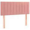vidaXL Sommier &agrave; lattes de lit avec matelas et LED Rose 120x200cm