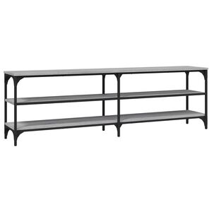 vidaXL Meuble TV sonoma gris 160x30x50 cm bois d'ing&eacute;nierie