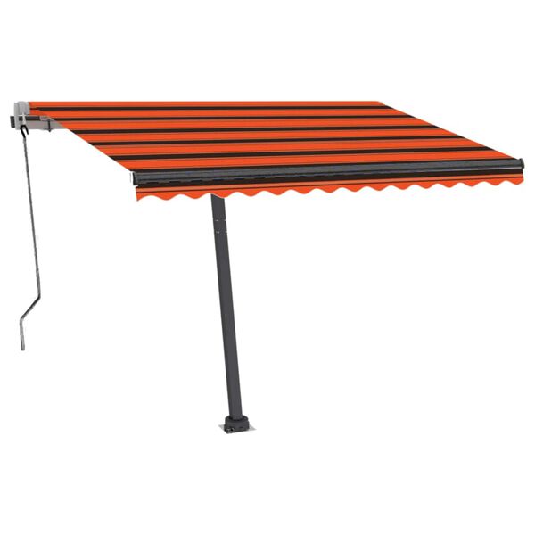 vidaXL Auvent automatique sur pied 350x250 cm Orange/marron