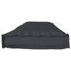 vidaXL Coussin Noir 140 x 40 x 8 cm Tissu Oxford