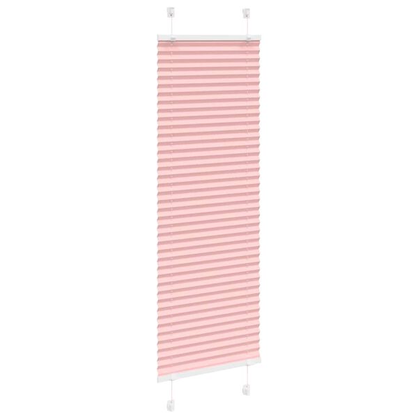 vidaXL Store pliss&eacute; rose 50x100 cm largeur du tissu 49,4 cm polyester